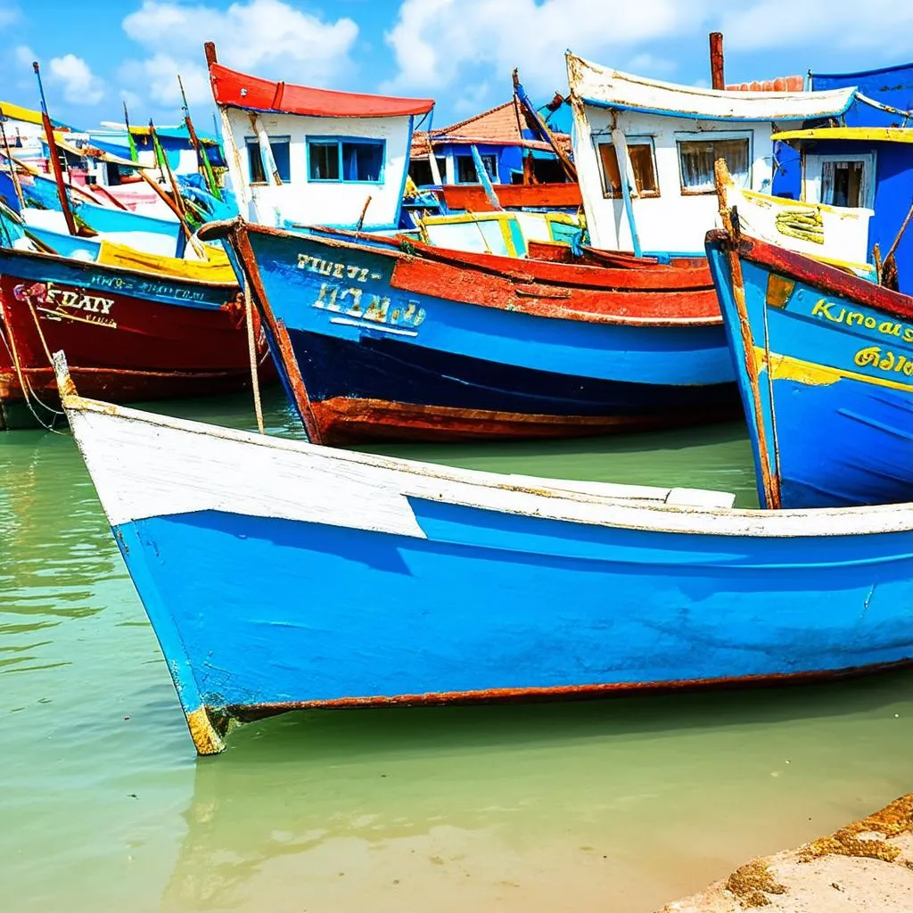 Vietnamese fishing boats